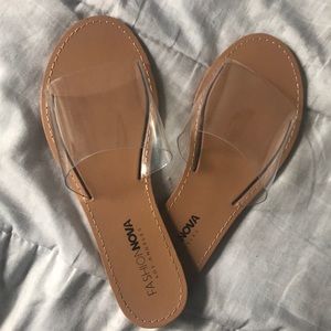 Fashion Nova Clear Sandals